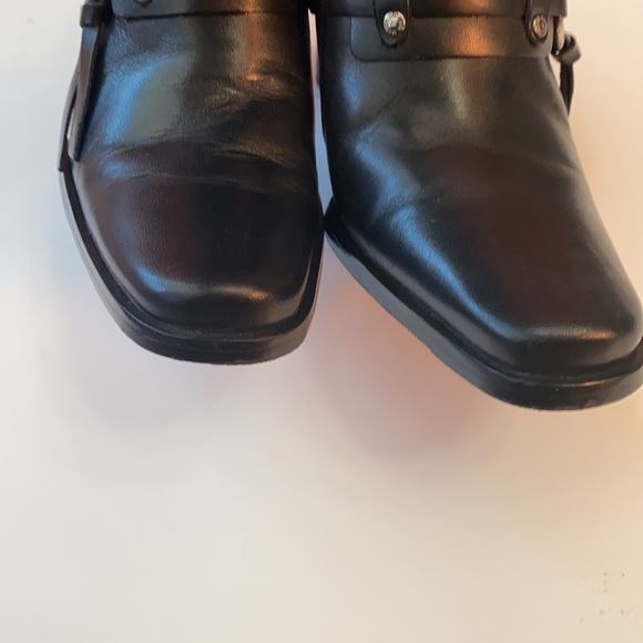 - Harley Davidson Black Leather Mules - Picture 4 of 12